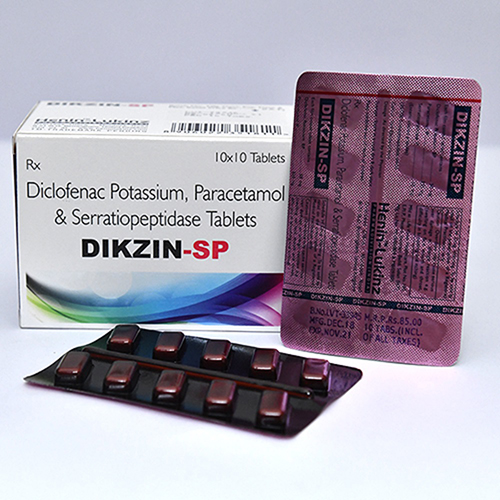 Diclofenac Potassium 50mg + Paracetamol 325mg + Serratiopeptidase 10mg